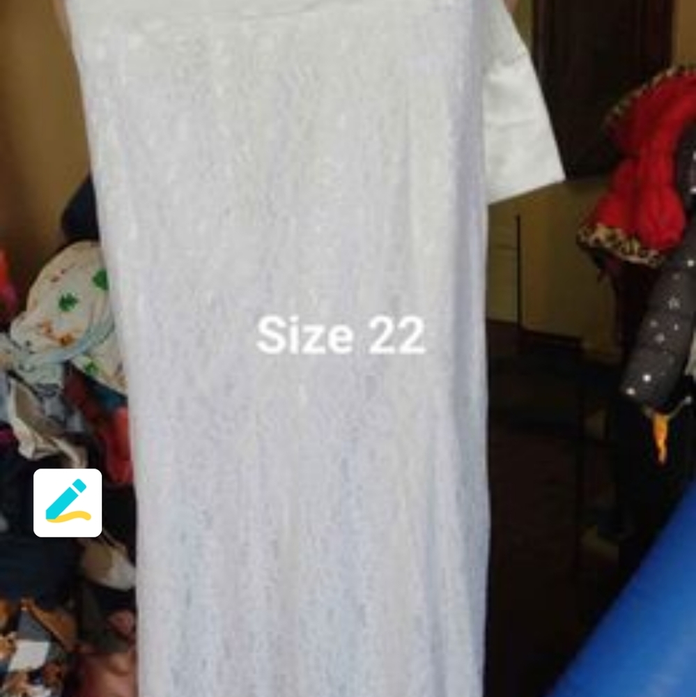 Woman's size 22 wedding dress